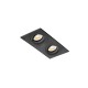Точечный светильник Faro 43407 Radon R Black recessed orientable lamp