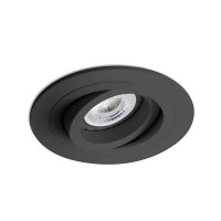 Точковий світильник Faro 43408 Radon RCT Black recessed orientable lamp