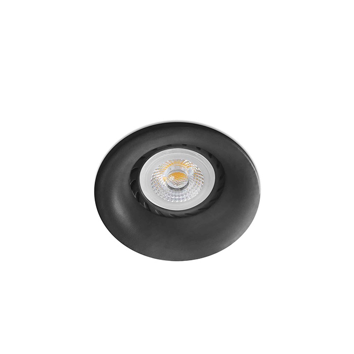 Точечный светильник Faro 43409 Neon R Black recessed lamp