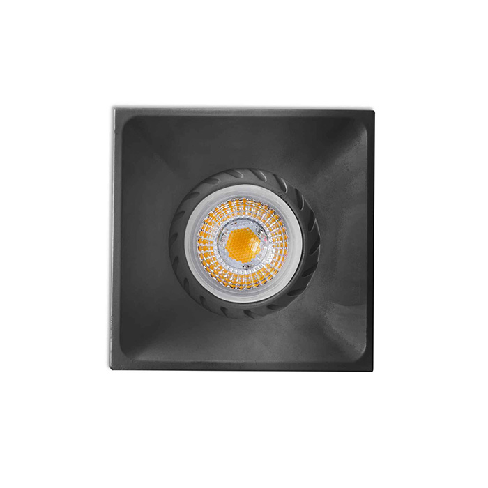 Точечный светильник Faro 43410 Neon SQ Black recessed lamp
