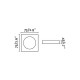Точечный светильник Faro 43410 Neon SQ Black recessed lamp