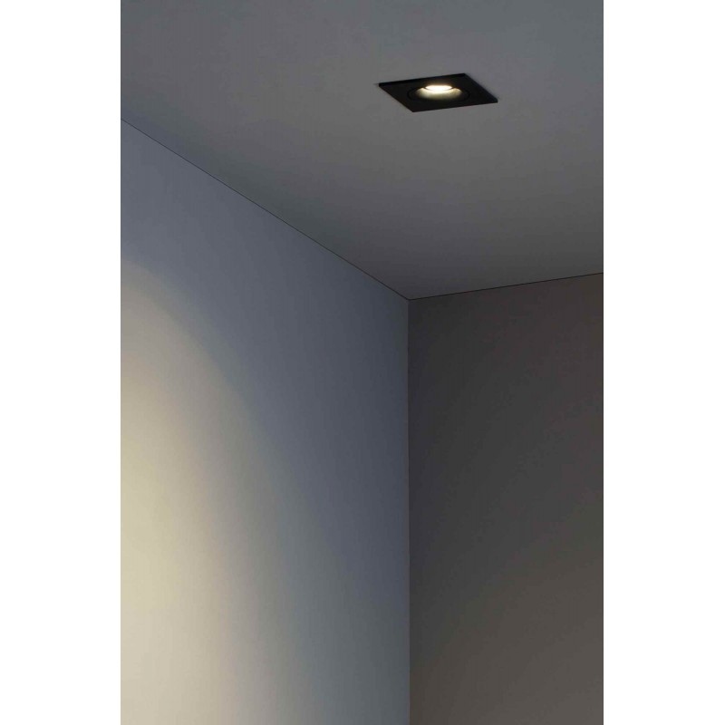 Точечный светильник Faro 43412 Argon SQ Black recessed lamp