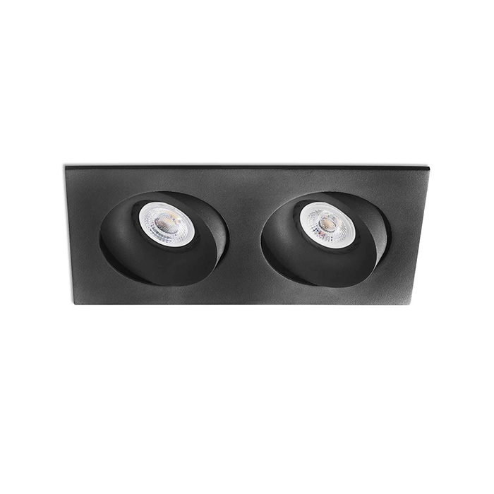 Точечный светильник Faro 43413 Argon RCT Black recessed orientable lamp