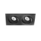 Точечный светильник Faro 43413 Argon RCT Black recessed orientable lamp