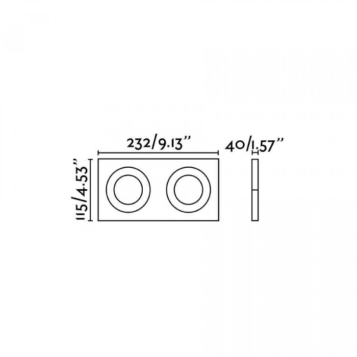 Точечный светильник Faro 43413 Argon RCT Black recessed orientable lamp