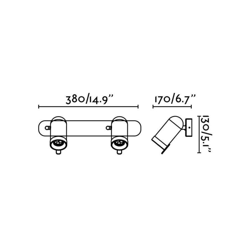 Спот - Faro 43525 ORLEANS 2L Chrome wall lamp