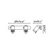 Спот - Faro 43525 ORLEANS 2L Chrome wall lamp