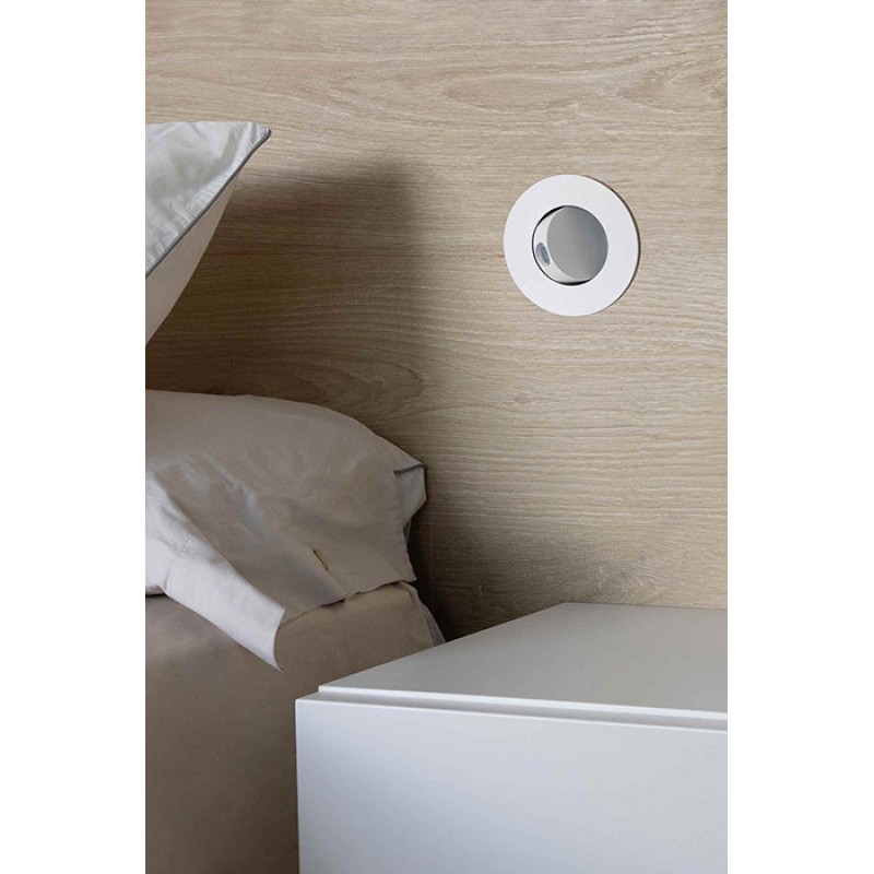 Настенный светильник Faro 43600 Click White recessed lamp, 3.2 Вт, 252 лм, 2700K