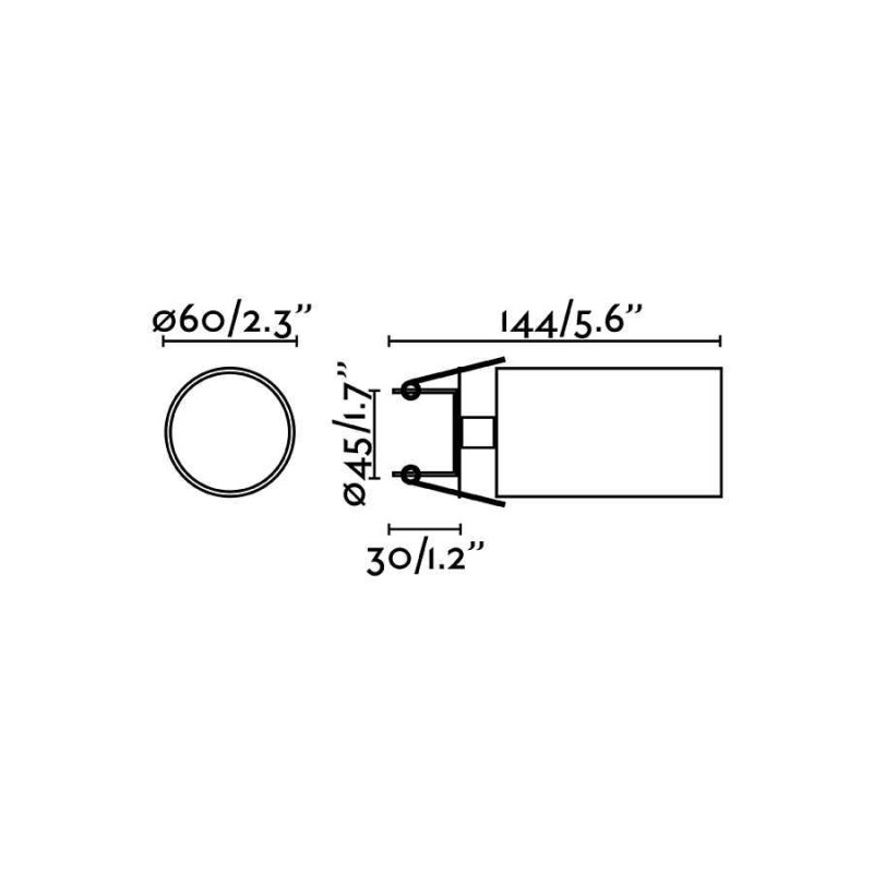 Спот Faro 43753 STAN Black recessed lamp