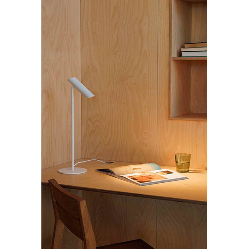Настольная лампа Faro 43796 Leo Table Table White LED 7W 2700K, 3.5 Вт, 300 лм, 2700K
