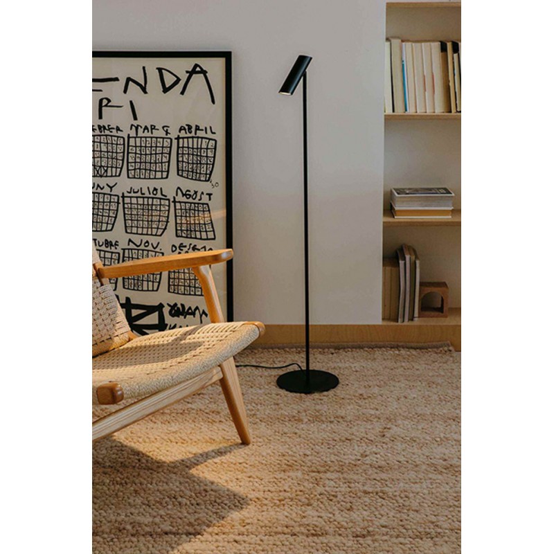 Торшер - Faro 43799 Leo Black Living Room Floor LED 7W 2700K, 3.5 Вт, 300 лм, 2700K