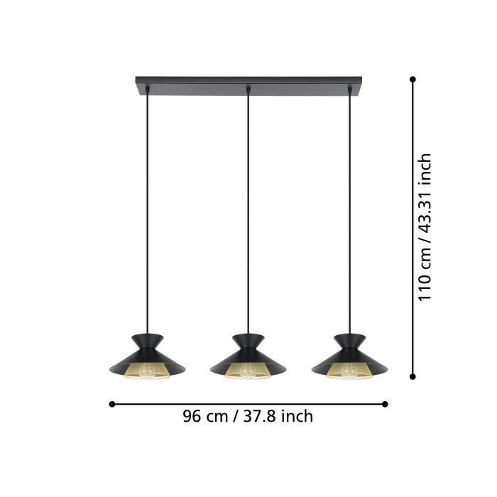 Підвісний світильник Eglo 43886 GRIZEDALE pendant light