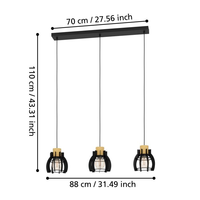 Подвесной светильник Eglo 43925 STILLINGTON 1 pendant light