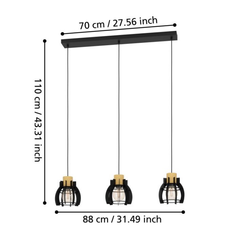 Подвесной светильник Eglo 43925 STILLINGTON 1 pendant light
