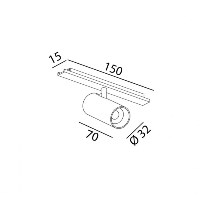 Магнитный трековый светильник LTX 07.3270.5.940.BK Mini_Line 42 Tub S A