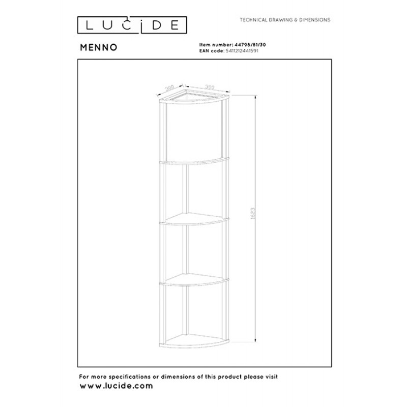 Торшер - Lucide 44798/81/30 Menno