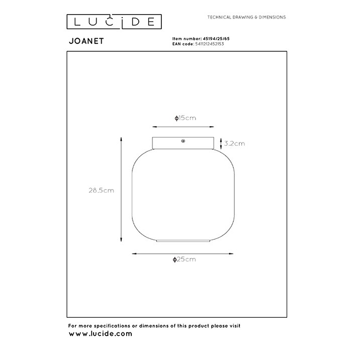 Люстра Lucide 45194/25/65 Joanet