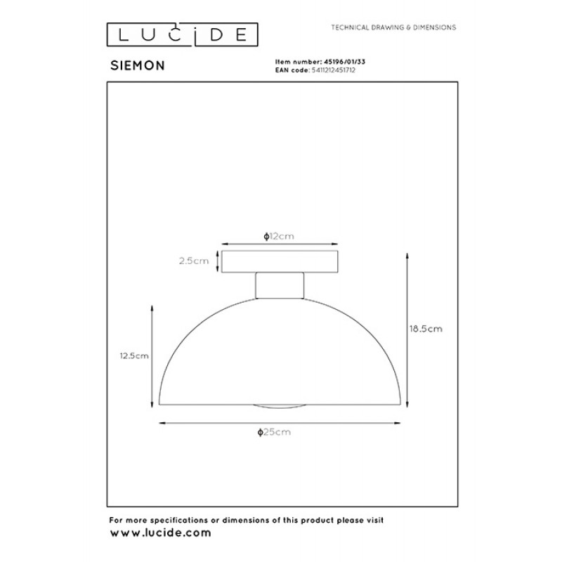 Люстра Lucide 45196/01/33 Siemon