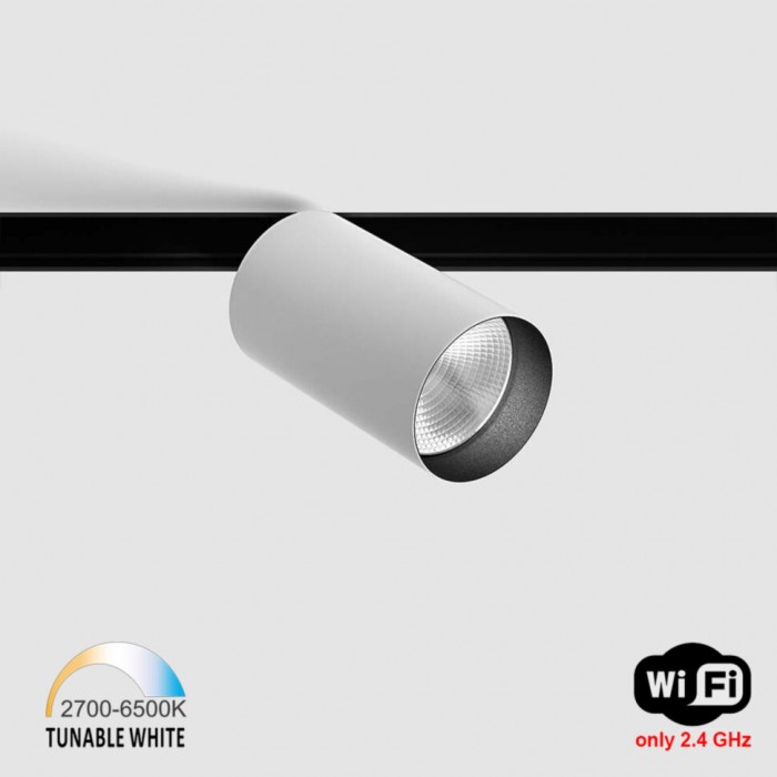 Магнитный трековый светильник LTX 06.0591.13.TW.WH In_Line Tub M 90 Tw, 13 Вт, 994 лм, 2700K-6500K