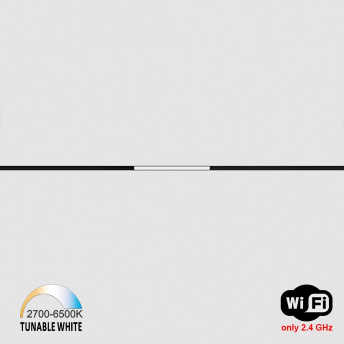 Магнитный трековый светильник LTX 06.2050.6.TW.BK In_Line Linea 205 Tw, 6 Вт, 435 лм, 2700K-6500K