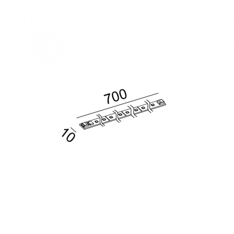 Светильник линейного типа LTX IN_LINE LED INDIRECT, L700mm, w10mm, LED 12W, 4000К, белый (06.SUPPCB.940)