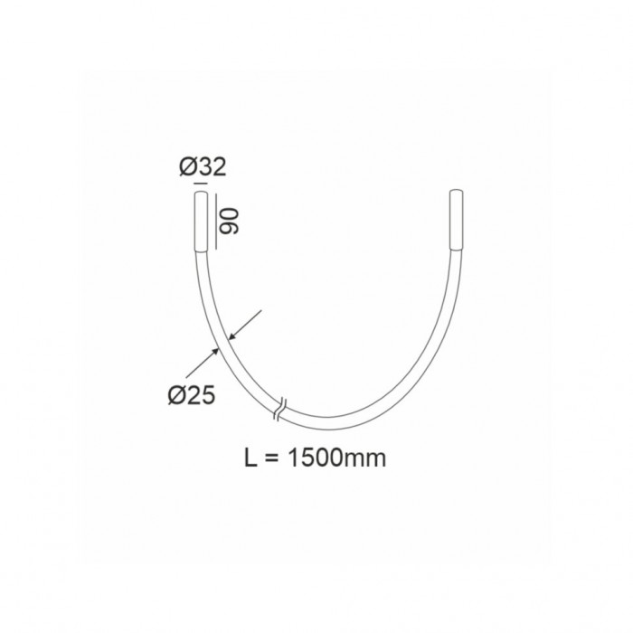 Люстра LTX 25B.3210.24.930.BZ Snake, 24 Вт, 1200 лм, 3000K