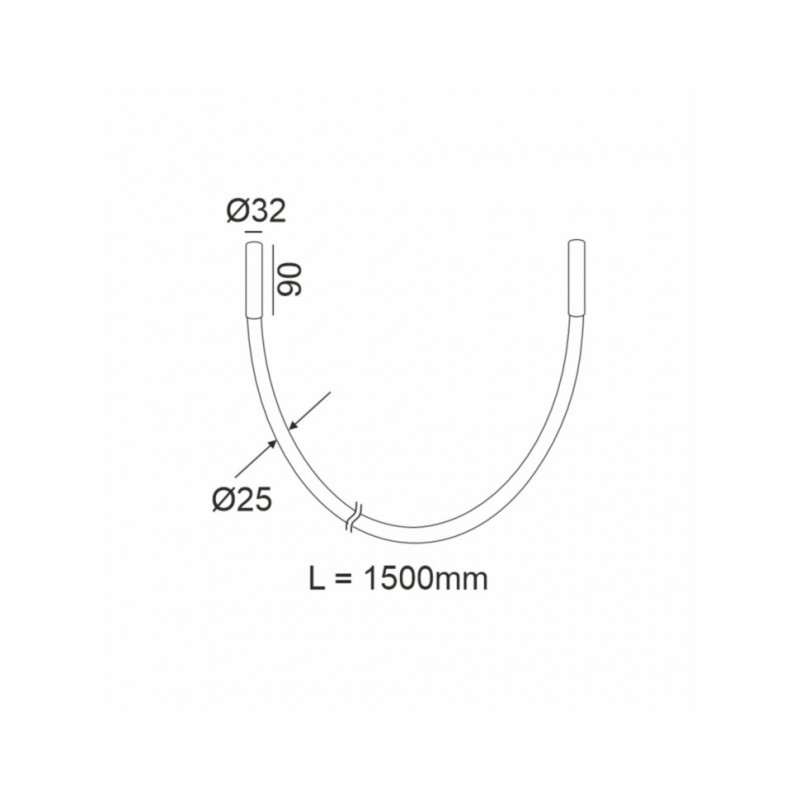 Люстра - LTX 25W.3210.24.940.BK Snake, 24 Вт, 1200 лм, 4000K