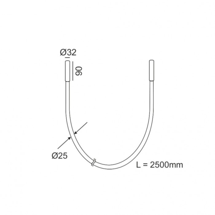 Люстра LTX 25B.3210.40.930.BK Snake, 40 Вт, 2000 лм, 3000K