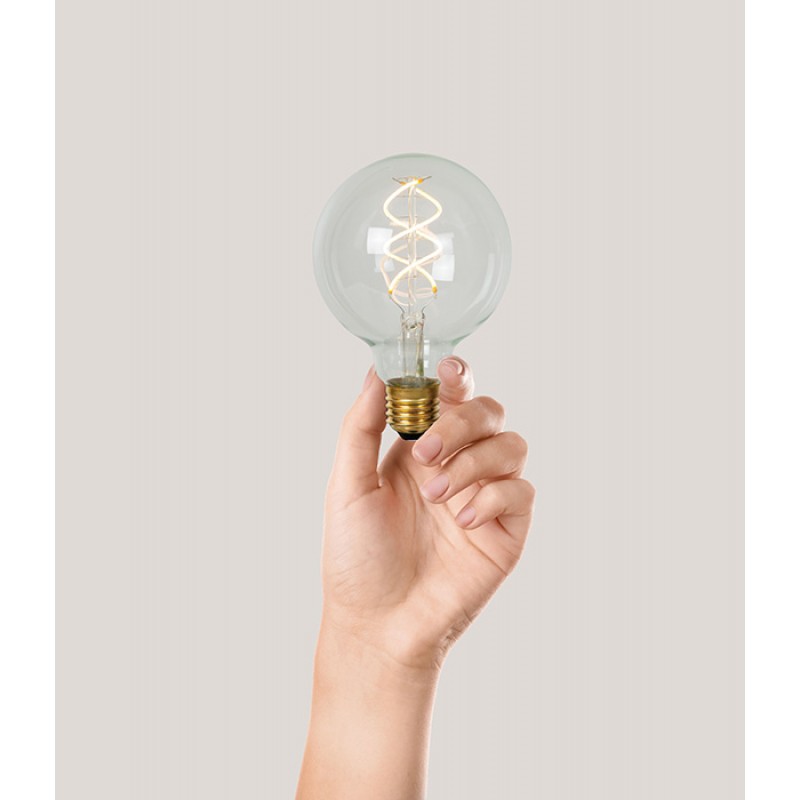 Лампа світлодіодна Lucide 49032/05/60 , G95 5W 2700K E27 Dimmable, 360°