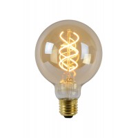 Лампа светодиодная Lucide 49032/05/62 Filament, G95 5W 2200K E27 Dimmable, 360°