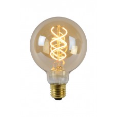 Лампа светодиодная Lucide 49032/05/62 Filament, G95 5W 2200K E27 Dimmable, 360°