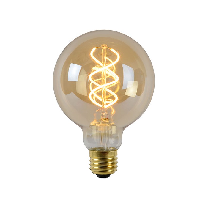Лампа світлодіодна Lucide 49032/05/62 Filament, G95 5W 2200K E27 Dimmable, 360°