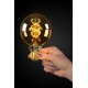 Лампа светодиодная Lucide 49032/05/62 Filament, G95 5W 2200K E27 Dimmable, 360°