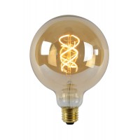 Лампа светодиодная Lucide 49033/05/62 Filament, G125 5W 2200K E27 Dimmable, 360°