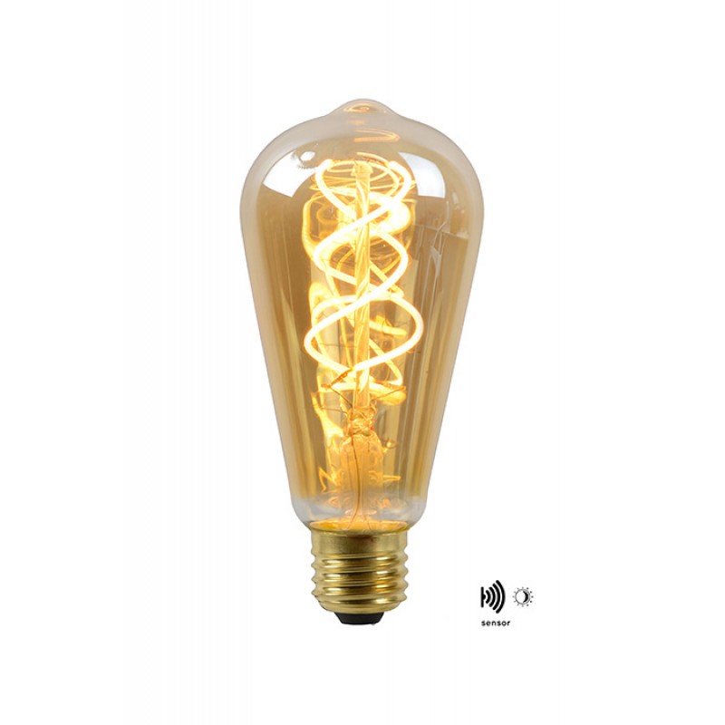 Светодиодная лампа Lucide 49034/05/62 Filament, ST64 5W 2200K E27 Dimmable, 360°