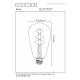 Светодиодная лампа Lucide 49034/05/62 Filament, ST64 5W 2200K E27 Dimmable, 360°