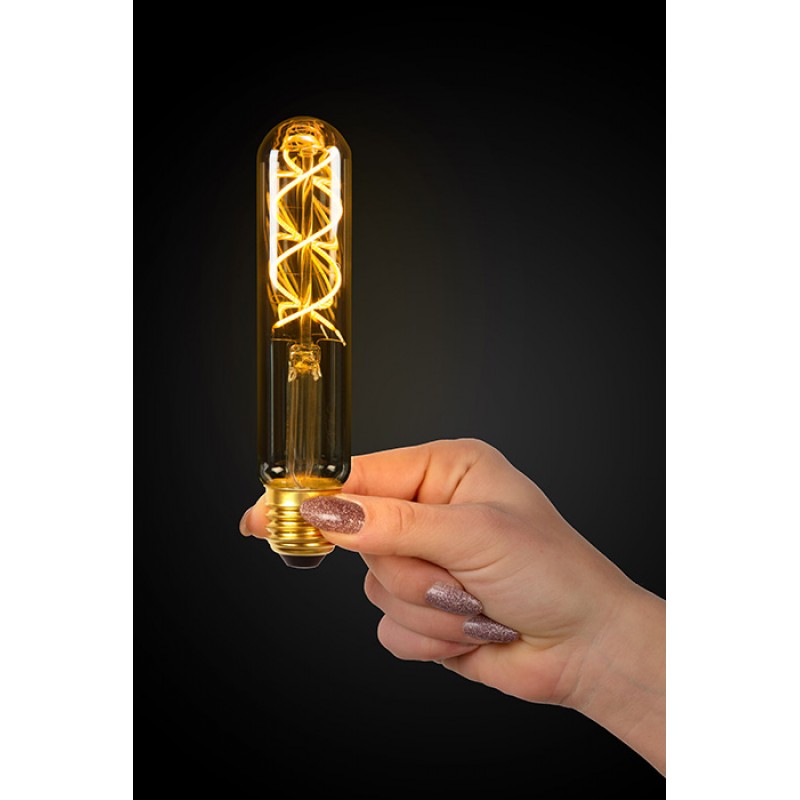 Лампа светодиодная Lucide 49035/05/62 Filament, T32 5W 2200K E27 Dimmable, 360°