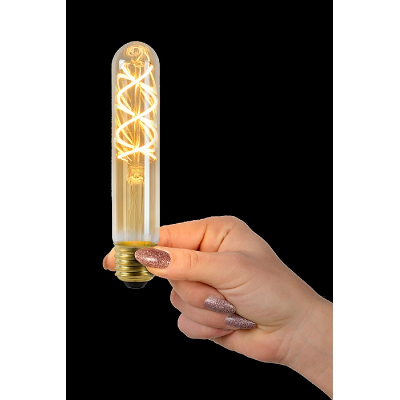 Лампа светодиодная Lucide 49035/05/62 Filament, T32 5W 2200K E27 Dimmable, 360°