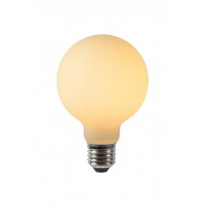 Лампа светодиодная Lucide 49048/05/61 Filament bulb, G80 5W 2700K E27 Dimmable, 360°