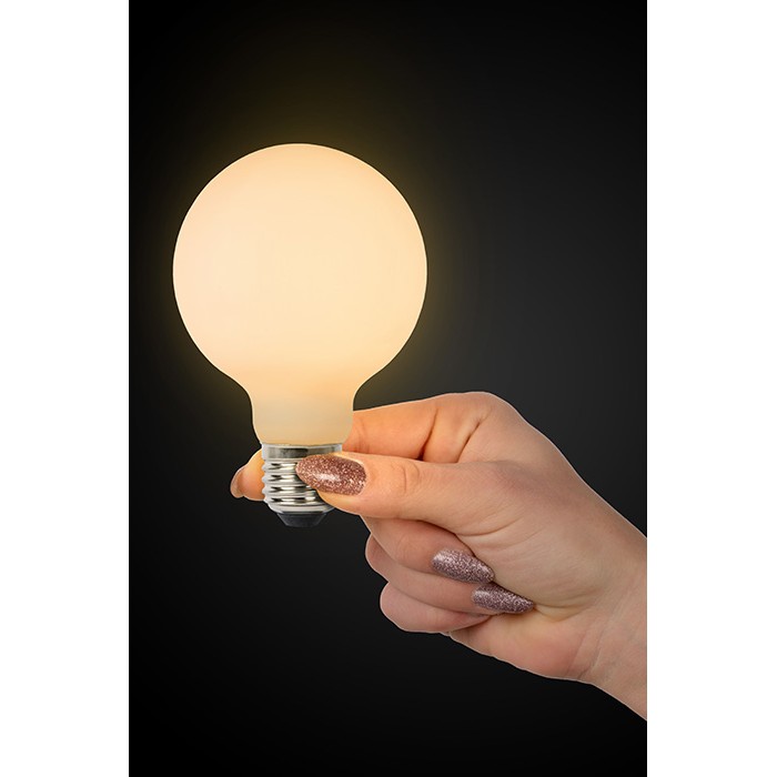 Лампа світлодіодна Lucide 49066/08/61 Step dim bulb, G80 8W 2700K E27 Dimmable, 360°