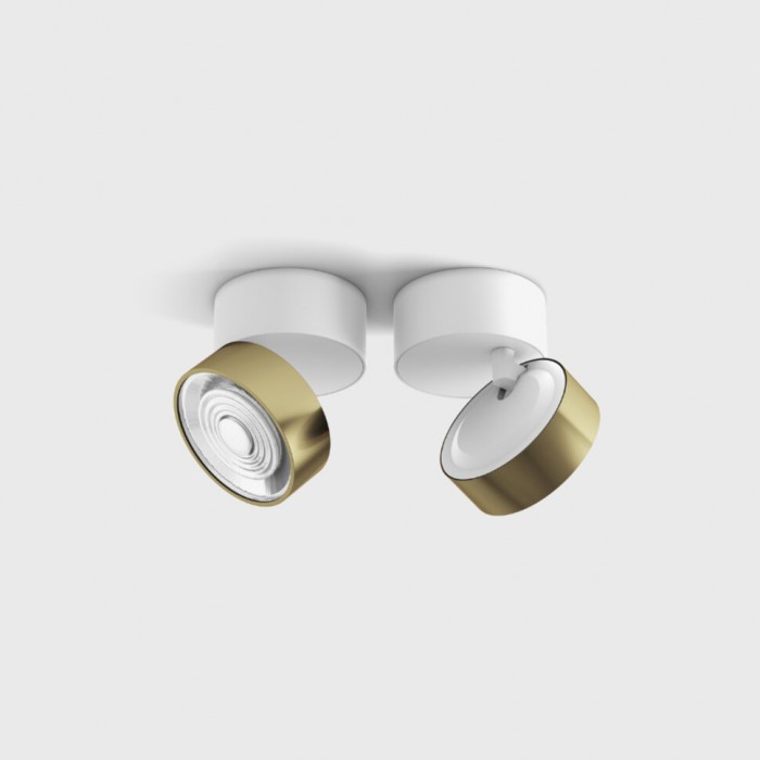 Точковий світильник LTX 02.7526.7.930.WH + SOL M RING BRASS Sol Surf Mini