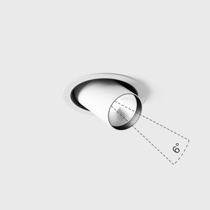 Точковий світильник LTX 01.0596.9.930.WH Tub M Out Nb, 9 Вт, 750 лм, 3000K