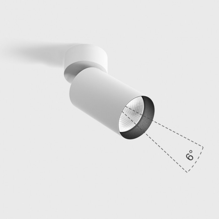 Точковий світильник LTX 02.0595.9.930.WH Tub M Sa Nb, 9 Вт, 540 лм, 3000K