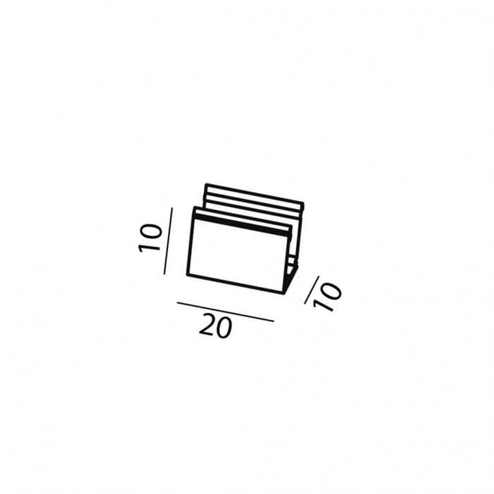 Кліпса для кріплення неонової стрічки FLEXY 48, алюміній (11.CLIP.ALU)