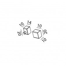 Комплект заглушок для неонової стрічки FLEXY 48, 2 шт, білий (11.SECAP.WH)