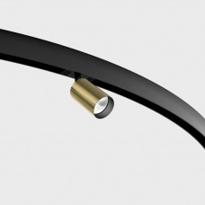 Світильник прожекторного типу LTX IN_RING TUB M A 90, D52mm, H90mm, LED 10.8W, 4000К, латунь/чорний (09.0591.13.940.BR/BK)