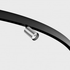 Світильник прожекторного типу LTX IN_RING TUB M A 90, D52mm, H90mm, LED 10.8W, 4000К, хром/чорний (09.0591.13.940.CR/BK)