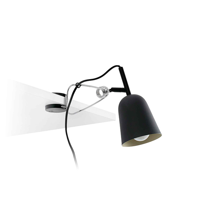 Настольная лампа Faro 51133 STUDIO Black and cream clip lamp