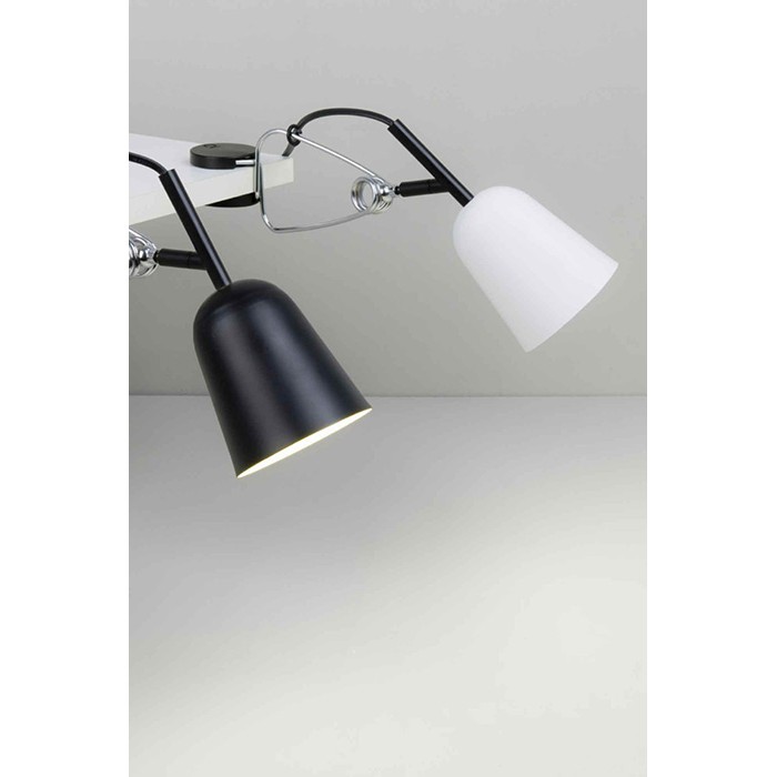 Настольная лампа Faro 51133 STUDIO Black and cream clip lamp Настольная лампа Faro 51133 STUDIO Black and cream clip lamp