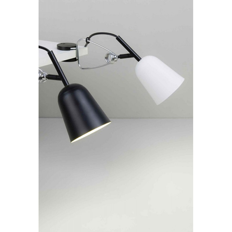 Настольная лампа Faro 51133 STUDIO Black and cream clip lamp